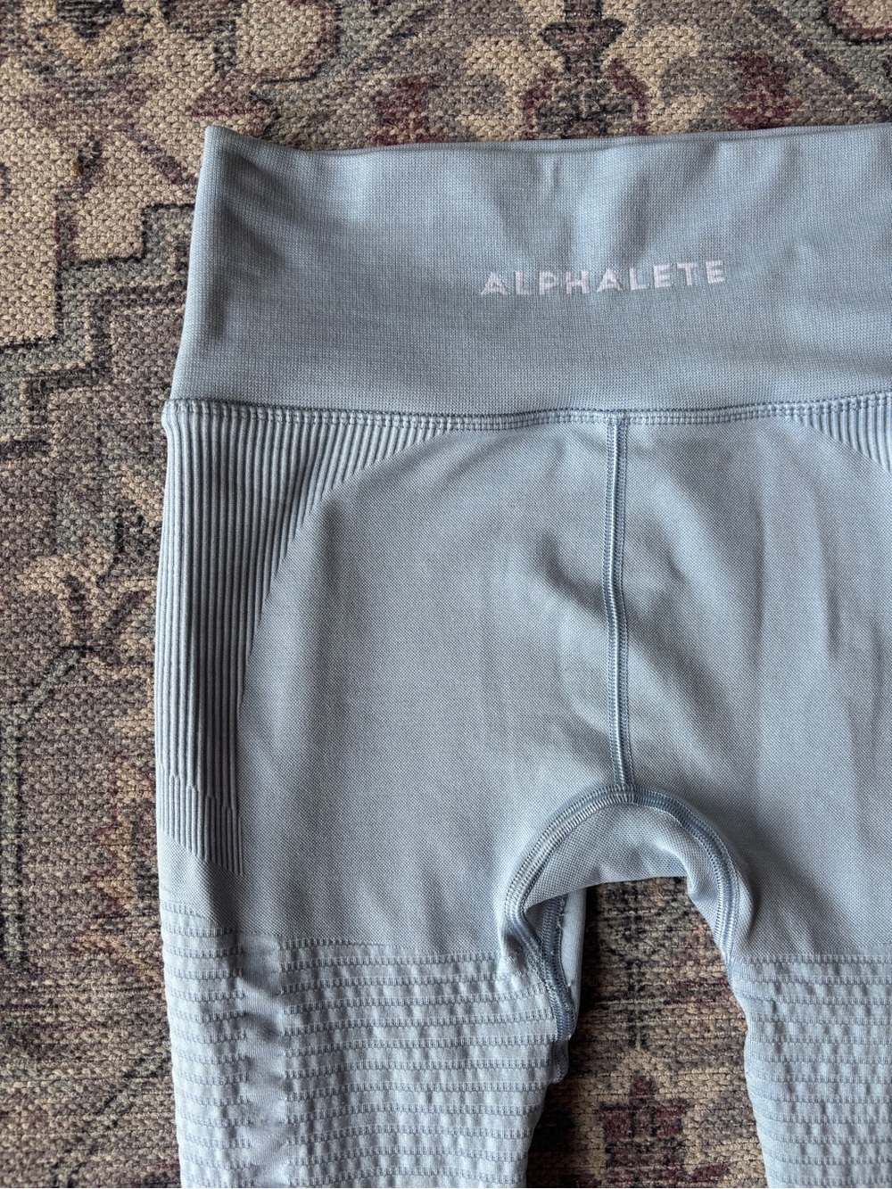 Alphalete Light Blue Seamless High-Waist Leggings